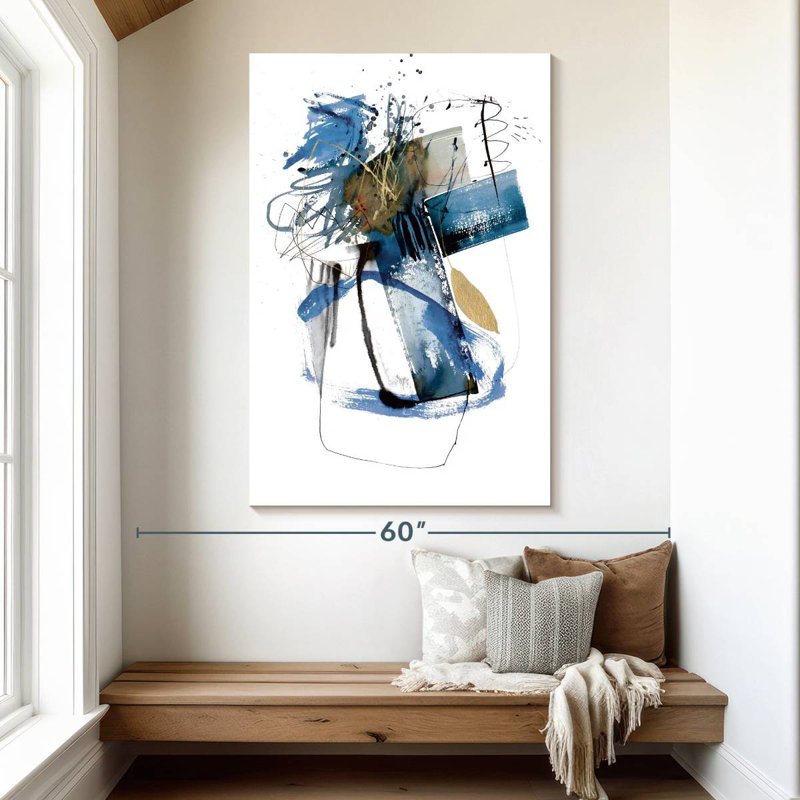 Blue Buzz II, 51" H x 34" W