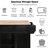 Black Kitchen Island With Drop Countertop And Storage. 5 Wheels, For Dinning Room Use Different Spaces Cart Cabinet Door Storage Wheels-1219816010