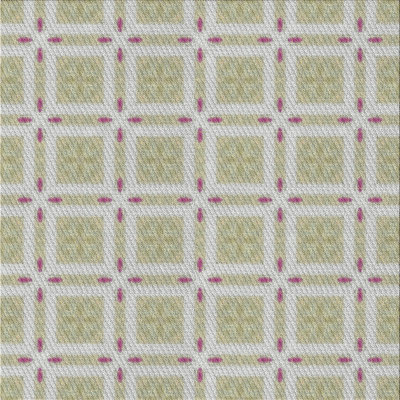 Tapis rose/zone grise à motifs