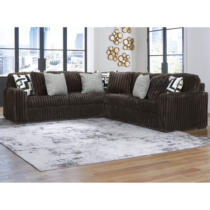 Canapé modulaire 5 pièces Irie, Brown Polyester