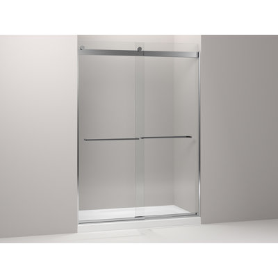 Levity 59.63'' x 82'' Double Sliding Shower Door with CleanCoat® Technology