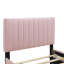Lit plateforme tapissier en velours avec lit gigogne-2079959490-2053765460