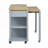 Extendable Kitchen Island with Dining Table, Storage, and Power Outlet for Modern Kitchens
