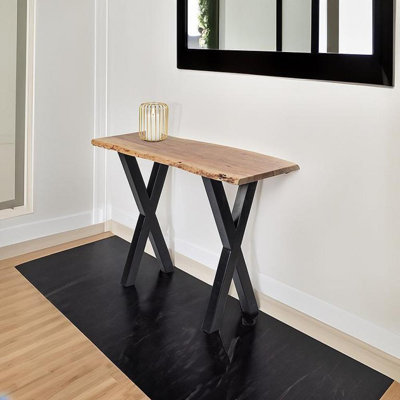Carmelin Solid Wood Top Console Table