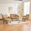 Canapé à deux places de style moderne avec accoudoirs confortables, coussins d'accoudoirs et poches de rangement, idéal pour les petits espaces et la vie confortable-767132435