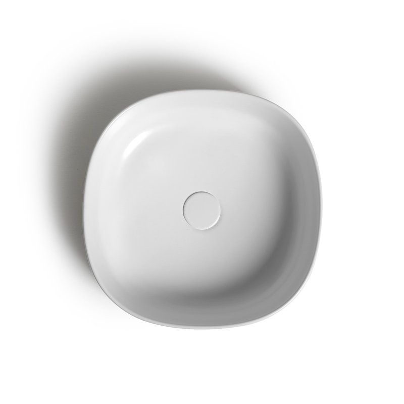 Mood 17.7'' L Bathroom Sink, Glossy White