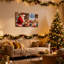 «Christmas Santa Fabrication de bougies dans un atelier», ensemble de 3 impressions sur toile-120617813