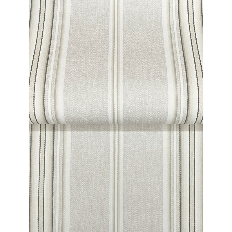 Papier peint à rayures Calvados, Gris