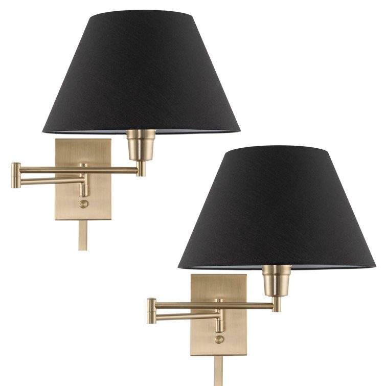 Light Steel Swing Arm Sconce, set of 2
