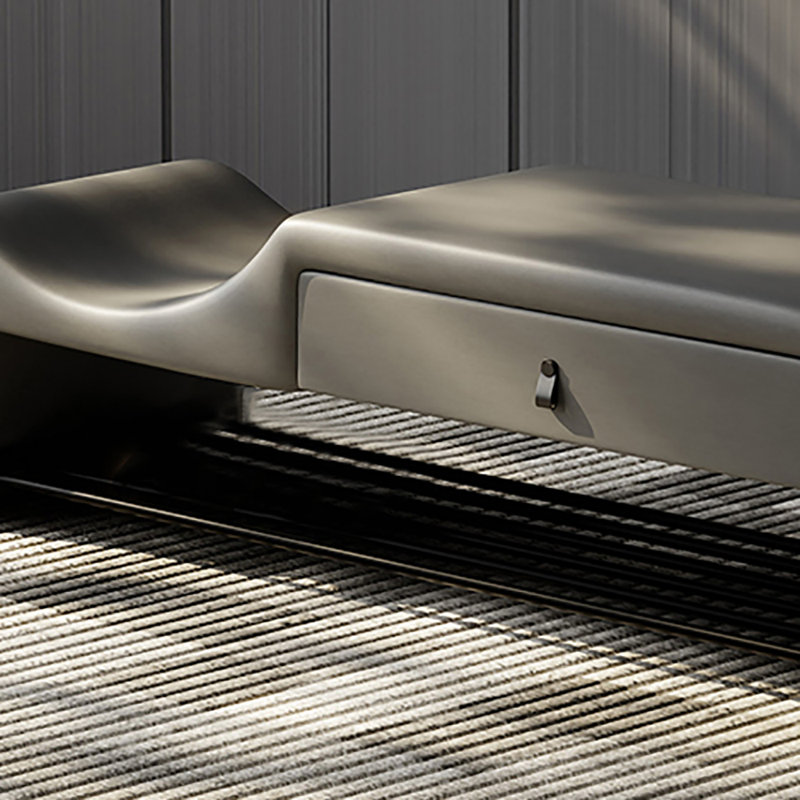 39.4in Shoe Storage Bench, Gray