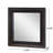 Wall Black Mirror With Golden Embossing