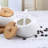Porcelain Condiment Jar Spice Container With Lids - Bamboo Cap Holder Spot, Ceramic Serving Spoon, Wooden Tray Best Pottery Cruet Pot For Your Home, Kitchen, Counter. White,170 ML   Set Of 3