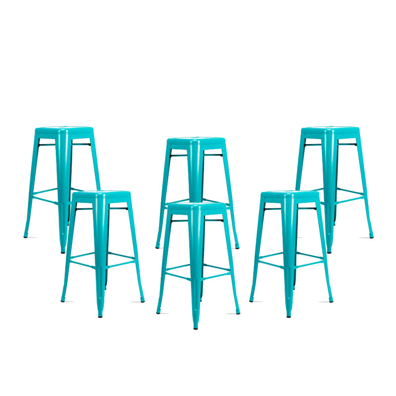 Tabouret en métal 26 po Fritzi, Bleu