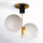 Drake Glass Semi Flush Mount