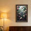 Art mural sur toile avec chevalier argenté-1742014045