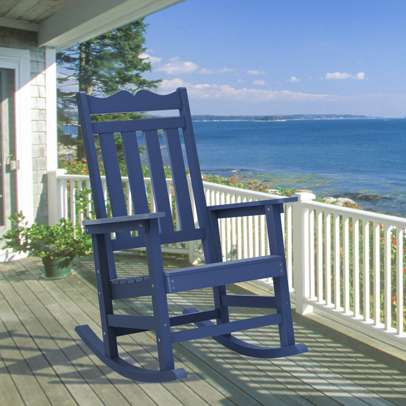 Chaise Adirondack berçante Juulia, Bleu marine