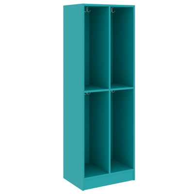 Armoire de rangement double à quatre compartiments pour salle de classe