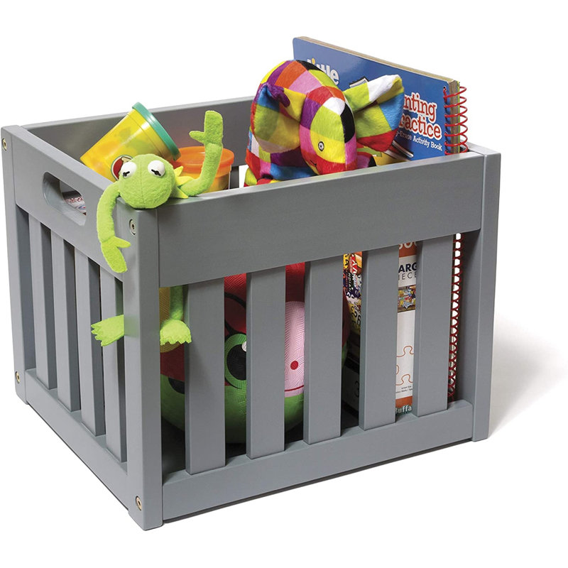 Caisse de rangement solide pour enfant, Gris