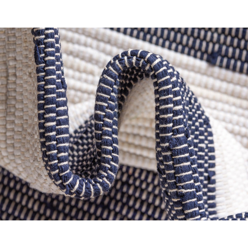 Priolo Cotton Striped Indoor Rug, Rectangle 10' x 13'1"