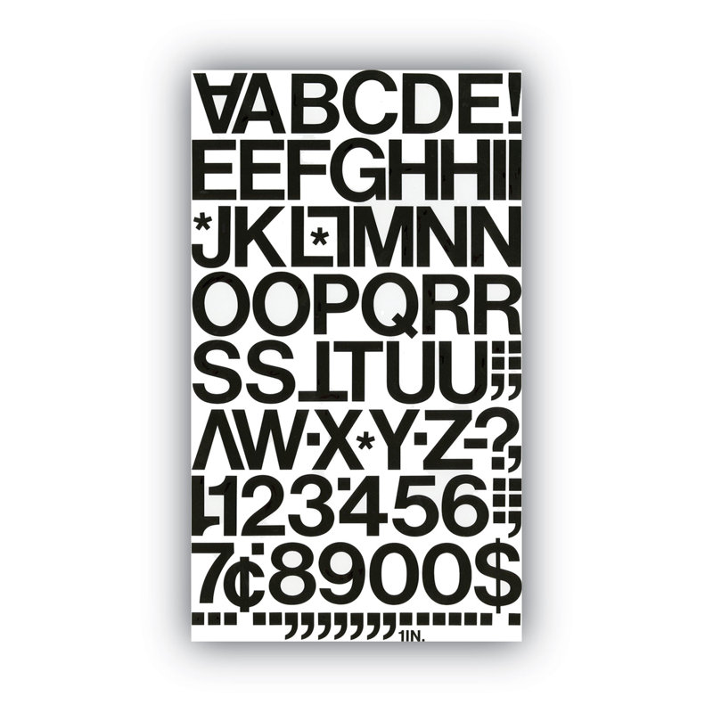Chartpak® Press-on Letters and Numbers