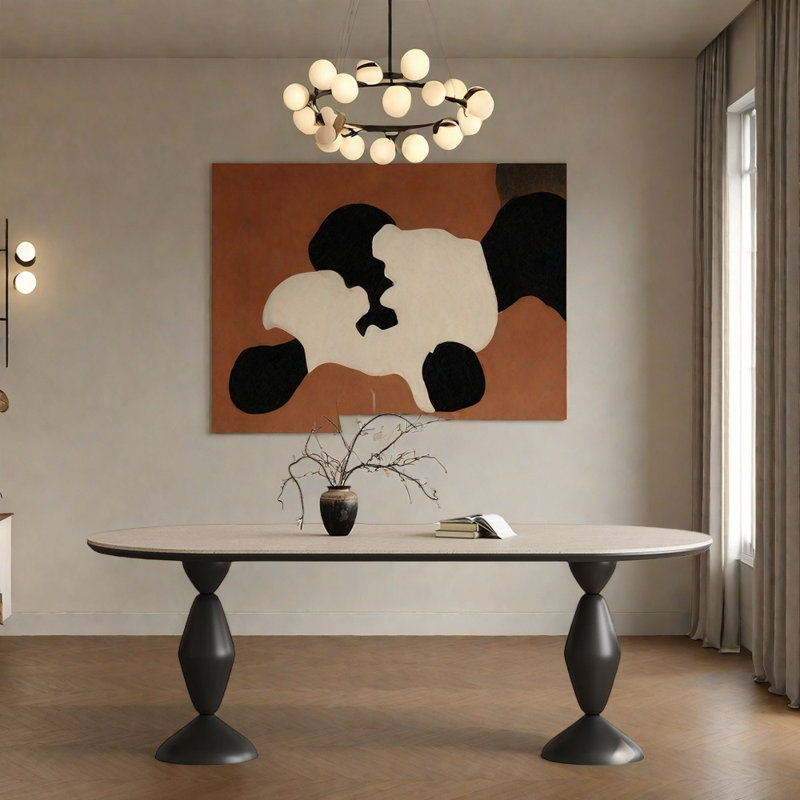 Table de salle à manger Rock, H 29,52 po x L 70,86 po x l 31,49 po