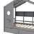 Sieger Wooden House Bed with 2 Drawers with Storage Shelf-1044632752-1044632755