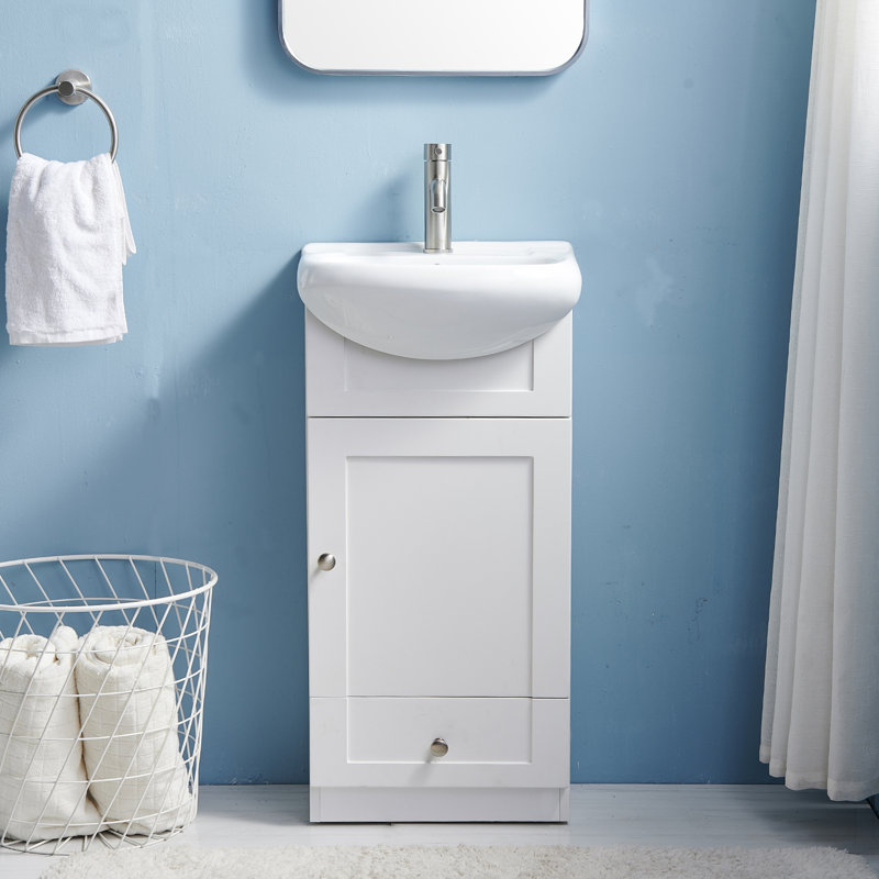 Ensemble de meuble-lavabo simple 16 po White