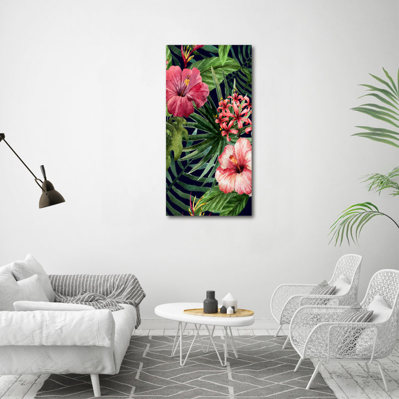 Tropical Leaves - Wrapped Canvas Print