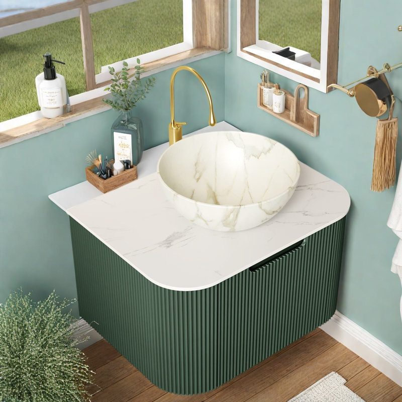 Meuble-lavabo flottant moderne de 24 po