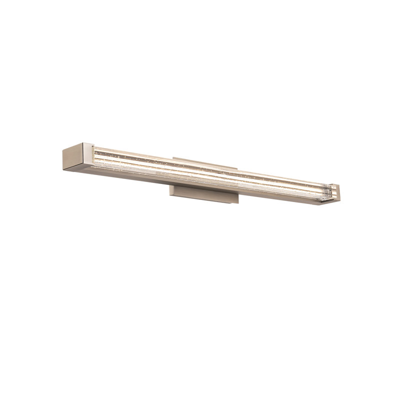 Skein 33.38" Dimmable LED Bath Vanity & Wall Light With Crystal Shade And Built In Color Temperature Switch (2700K/3000K/3500K/4000K)