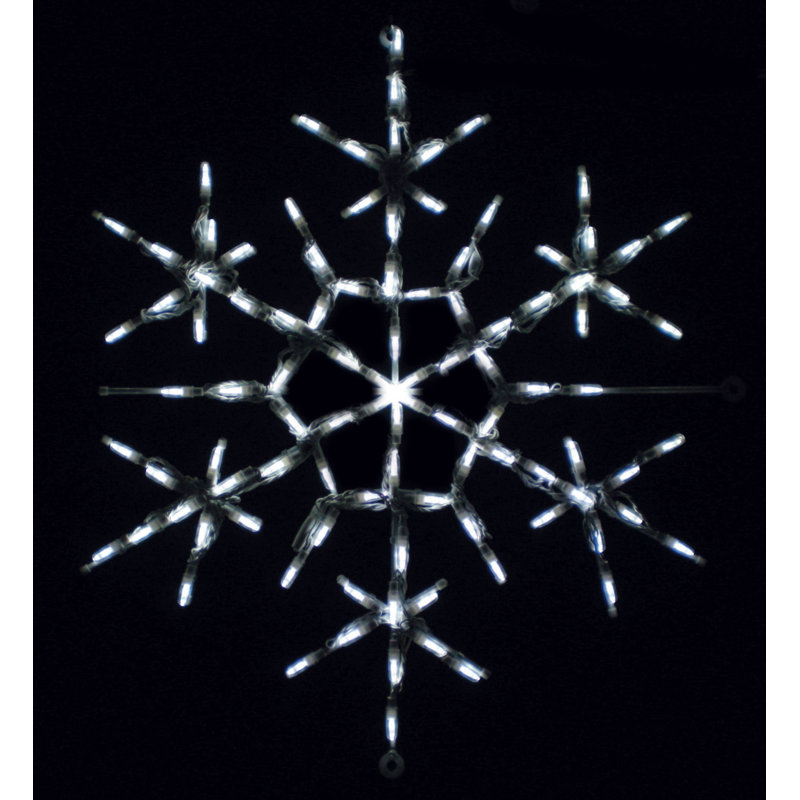 Starpoint Snowflake LED Display - White (30")