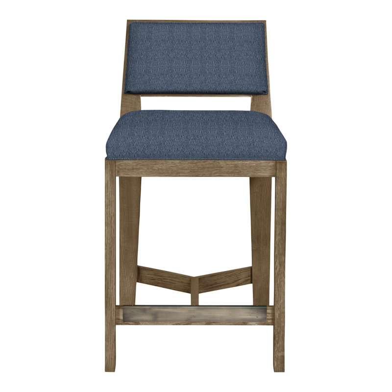 Thom Filicia Solid Wood 32.5" Bar Stool, Hampton, Ozark Marina