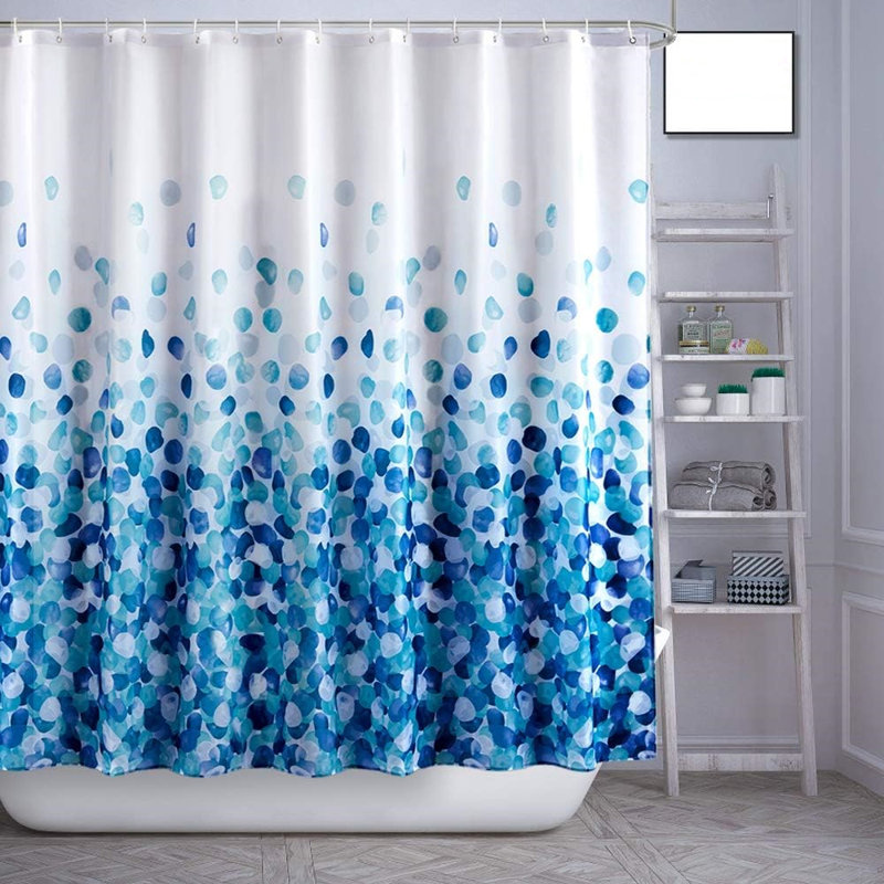 Ensemble de rideau de douche Farmhouse - Tissu de salle de bain en polyester imperméable avec œillets résistants à la rouille et ourlet lesté, lavable à la machine, taille standard