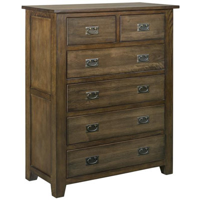 Kilis 6 Drawer 38" W Solid Wood Chest