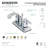 Kingston Brass NuvoFusion Two-Handle 3-Hole Deck Mount 4" Centerset Bathroom Faucet with Plastic Pop-Up-13642833
