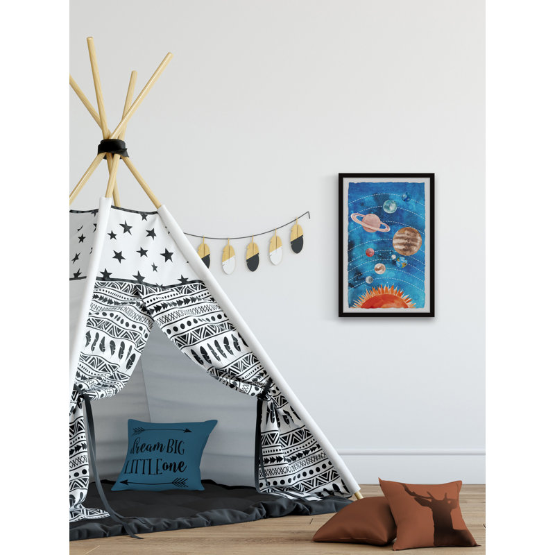Garrity Orbiting Planets, reproduction encadrée, H 30 po x l 20 po x P 1,5 po