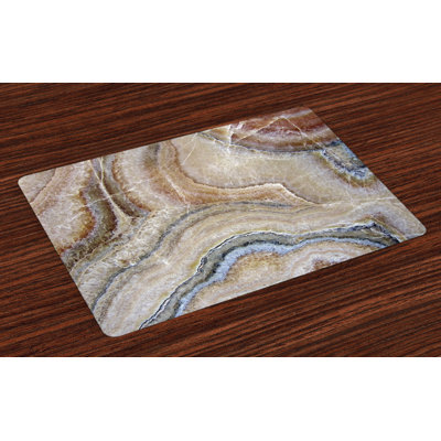 Ameliagrace Marble Surreal Onyx Surface Placemat