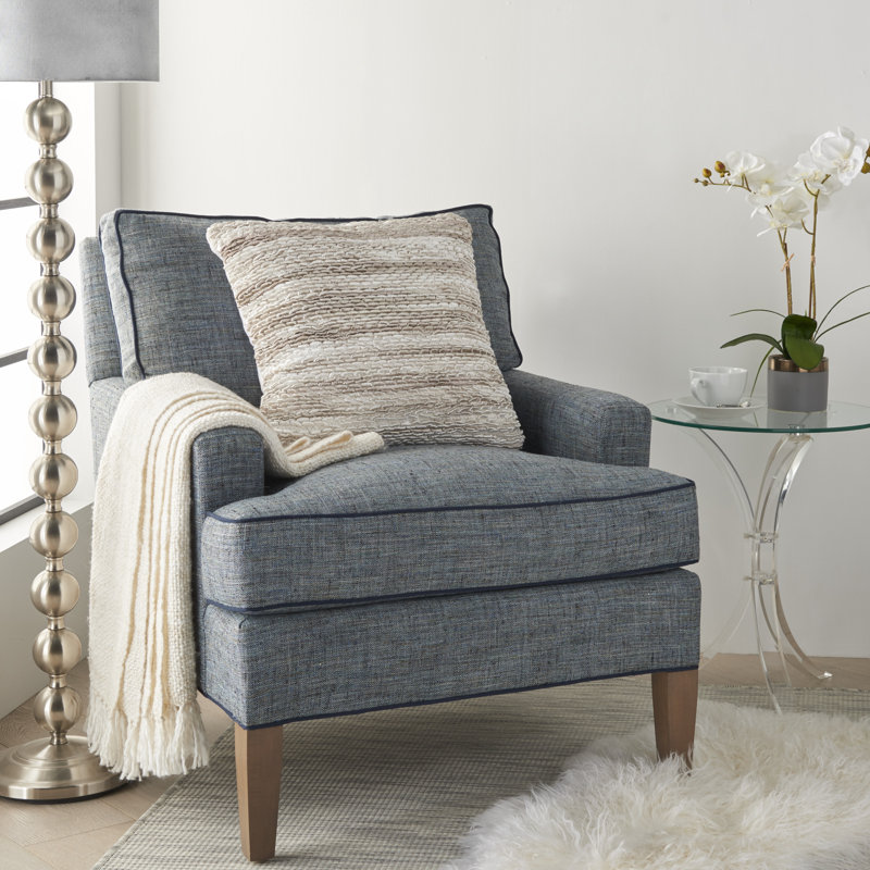 Housse de coussin carré et insert, 26 po x 26 po, Beige