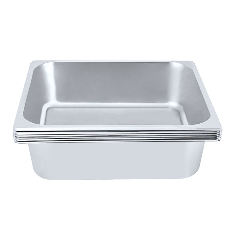 OUKANING Non-Stick Stainless Steel Loaf Pan, 3.9" H x 14" W x 13.6" D