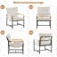 50cm H Fabric Upholstered Metal Armchair-1798958727