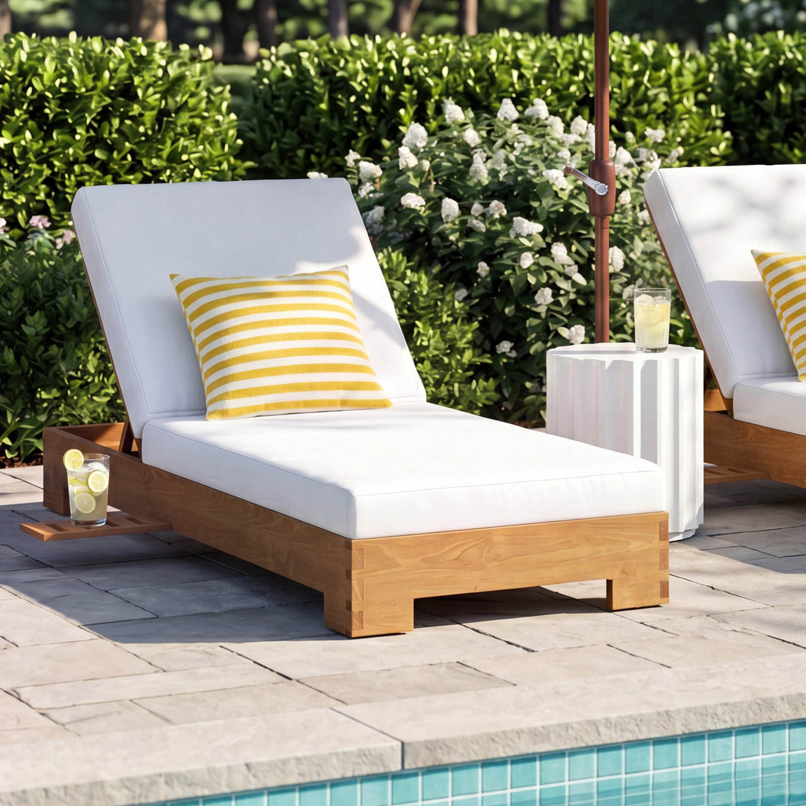 Jess 28" Sunbrella® Patio Chaise Lounge