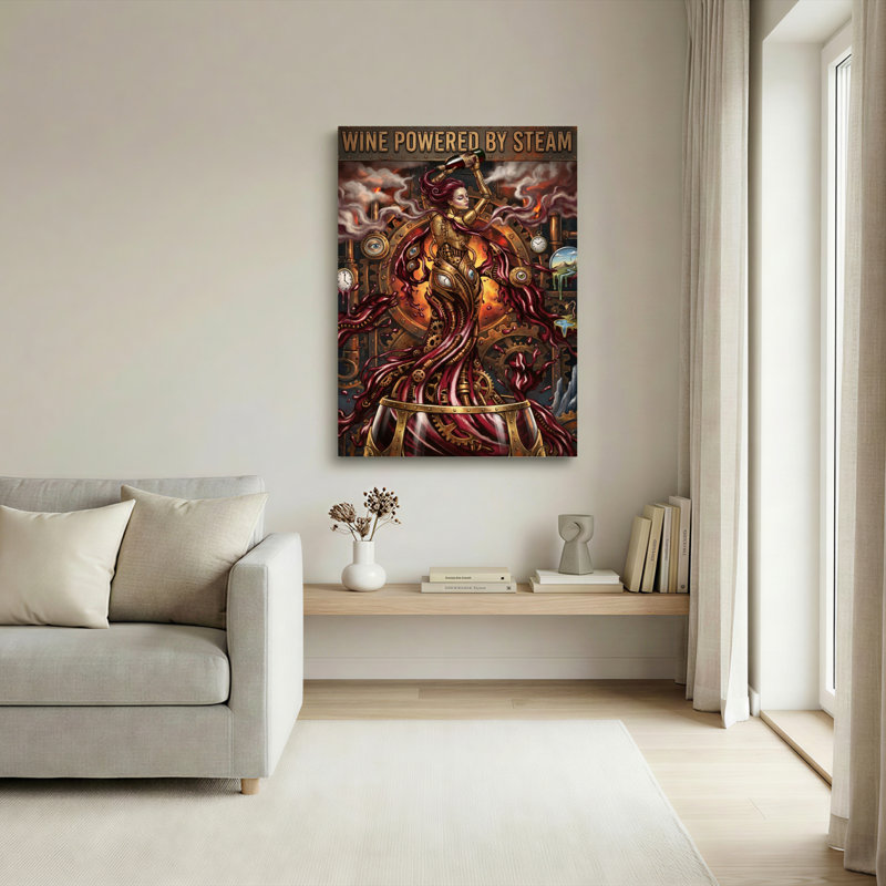 Impression sur toile tendue sur toile Steampunk, H 36 po x l 24 po