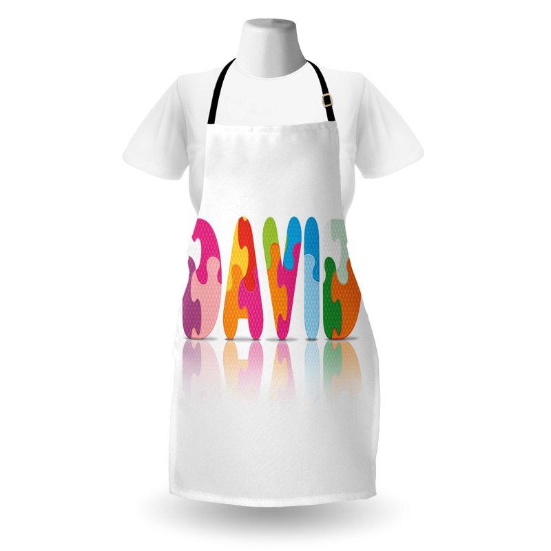 Multicolore, tablier de préparation et saveur David
