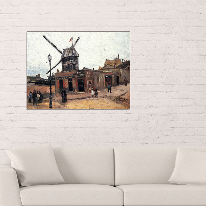 Vincent Van Gogh - Single Picture Frame Print on Wood, 90cm H x 120cm W x 1.8cm D