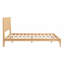 Mid-Century Bamboo Wood Platform Bed-412719431-412719428