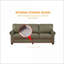 Canapé modulaire 2 + 3 places Taupe avec rangement | Cuir d'unité centrale | Standard-2139483694