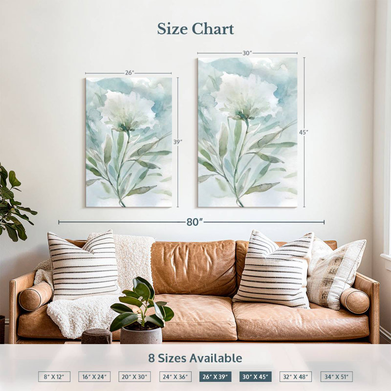 Harnek Wild Thistle Bloom II, 39" H x 26" W