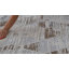 Tapis à motif géométrique beige / brun 8 pi x 11 pi (7 pi 10 po x 10 pi 10 po) Branch Branch Ritu, tapis moderne, à poils moyens et résistant aux taches-322720304