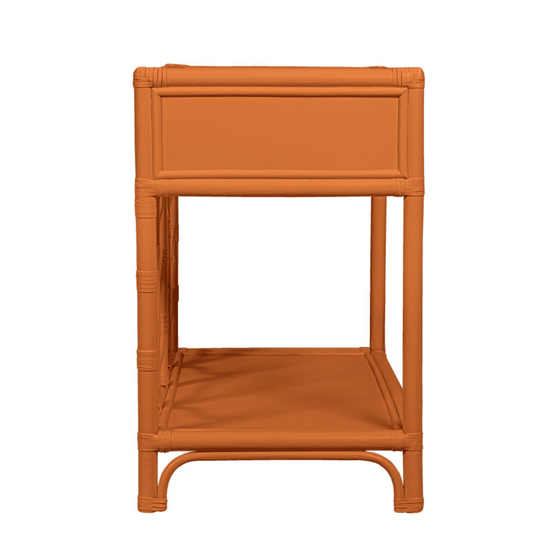 Ivy 1 - Drawer Nightstand, Citrus Orange