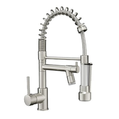 Pull Down Single Hand Kitchen Faucet -  HHK HOME, HHK-291N-45-LED